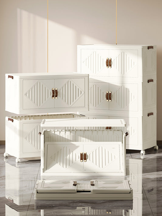 White large wardrobes | non-transparent | 2 stack