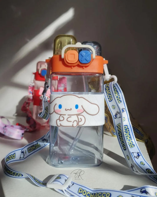 Dual mouth plastic water bottle | 650 ml