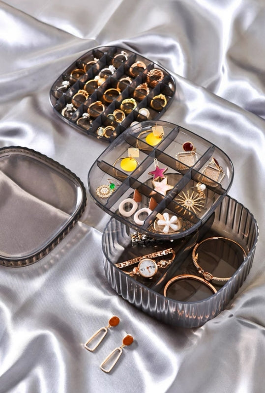 Three-stack acrylic jewel box