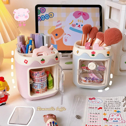 Kawaii desk organiser | pen stand |two partition